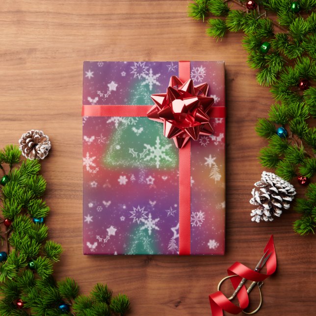 Presente Feliz de papel de moldagem de Natal (Presente de Natal)