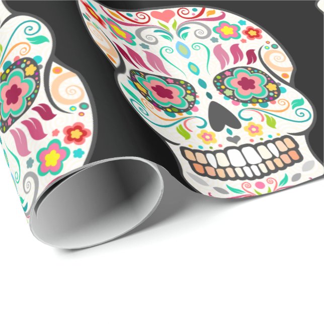Presente Feliz Muertos - papel de envolvimento feliz dos (Ponta do rolo)