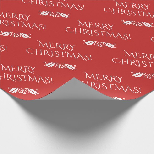 Presente "FELIZ NATAL elegante!" Papel de envolvimento (Ponta)