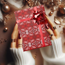 Feliz Natal - PAPEL DE EMBALAGEM VERMELHO