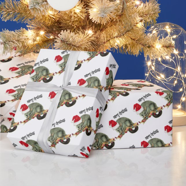 Presente Feliz Natal - Papel de Envolvimento Possum (Feriados)