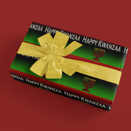 Presente Feliz papel de moldagem das velas do Kwanzaa