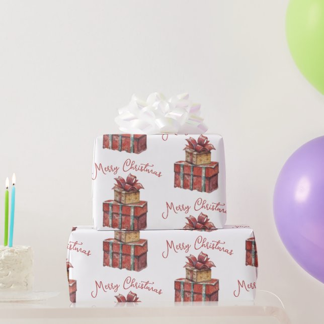 Presente Feliz papel de moldagem de Natal (Presentes para festas)