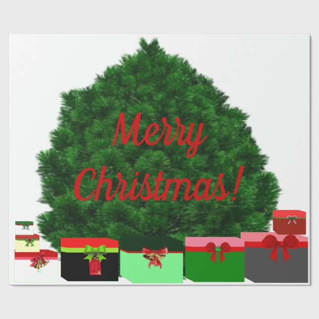 Presente Feliz papel de moldagem de Natal (Aberto)