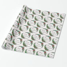 Presente Feliz papel de moldagem de Natal