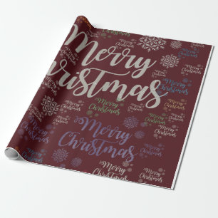 Presente Feliz papel de moldagem de Natal