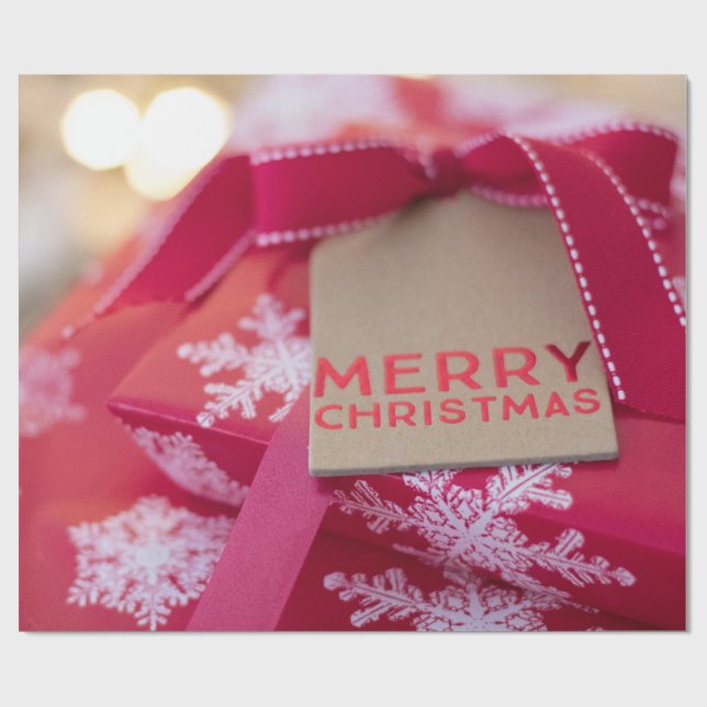 Presente Feliz papel de moldagem de Natal (Aberto)