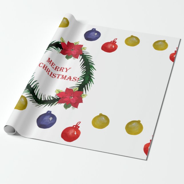 Presente Feliz papel de moldagem de Natal (Desenrolado)