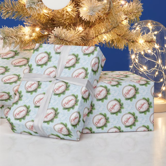 Presente Feliz papel de moldagem de Natal (Feriados)