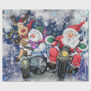 Presente Felizes Amigos Engraçados Papel de Molho de Natal