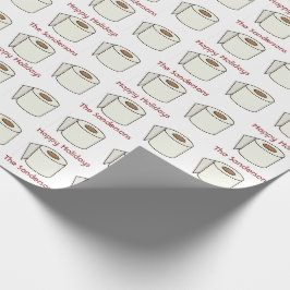 Presente Felizes feriados de papel de tourete personalizado