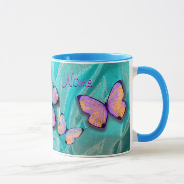 Presente feminino! A caneca da borboleta, adiciona (Direita)
