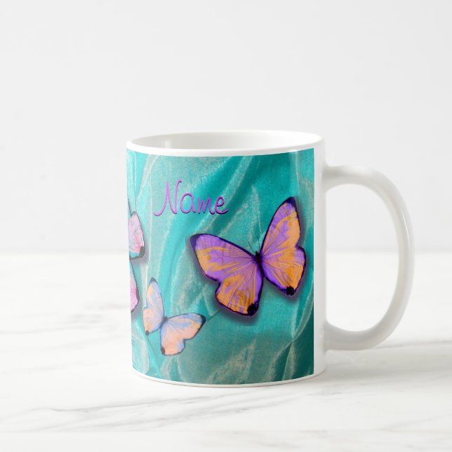 Presente feminino! A caneca da borboleta, adiciona (Direita)