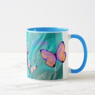 Presente feminino! A caneca da borboleta, adiciona