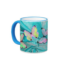 Presente feminino! A caneca da borboleta, adiciona