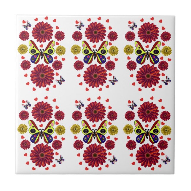 Presente Floral de Borboleta da Primavera Personal (Frente)