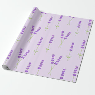 Presente Flores de lavanda Papel de enrolamento