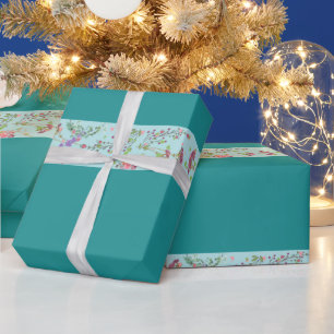 Presente Flores Papel de enrolamento