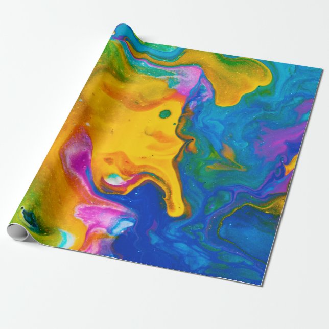 Presente Fluid Art. Abstrato cor de fundo, papel de parede (Desenrolado)