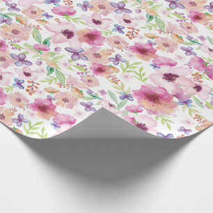 Presente Fluxo - LONDRES - papel de envolvimento floral de