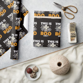 Presente Folha de Boo Engraçado Fantasma Papel de Moldagem