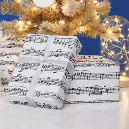 Presente Folha de música em papel especial