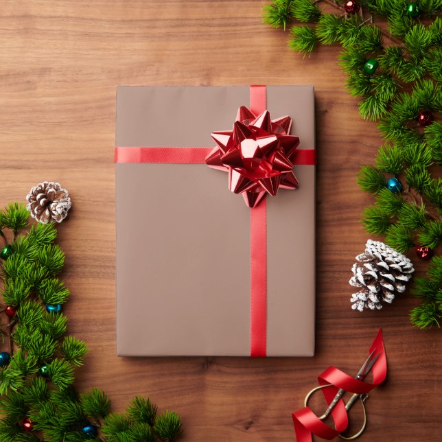 Presente Folha de papel de empacotamento Mocha Mousse em qu (Presente de Natal)