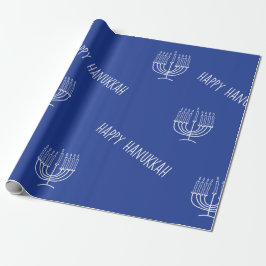 Presente Folha Plana de Papel de Moldagem Hanukkah