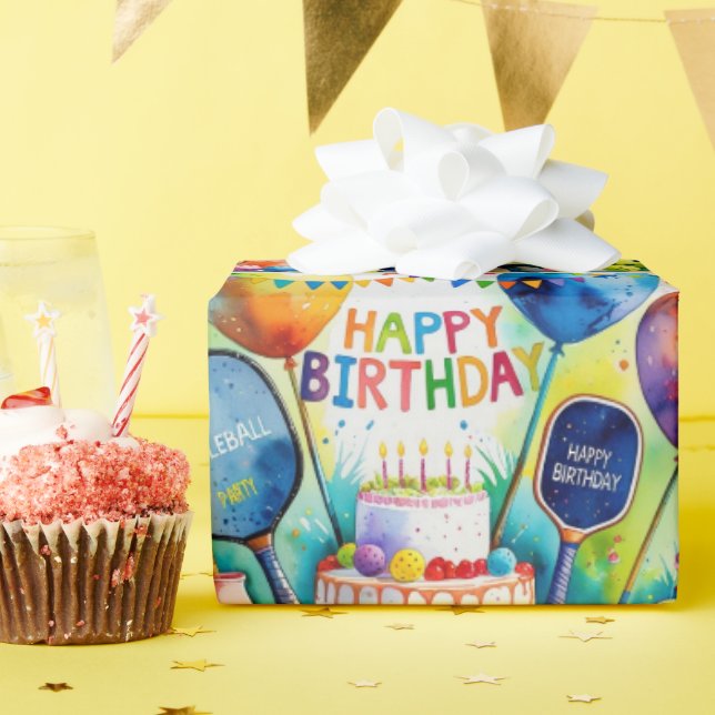 Presente Folhas de Papel de Embalagem com Temas de Aniversá (Festa de aniversário)