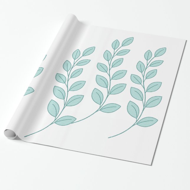 Presente Folhas de Papel Luminoso, Natureza (Desenrolado)