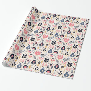 Presente Folhas Estilos Escandinavos Papel de Moldagem de P