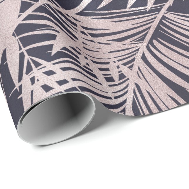 Presente folhas tropicais Papel de enrolamento de folhas ro (Ponta do rolo)
