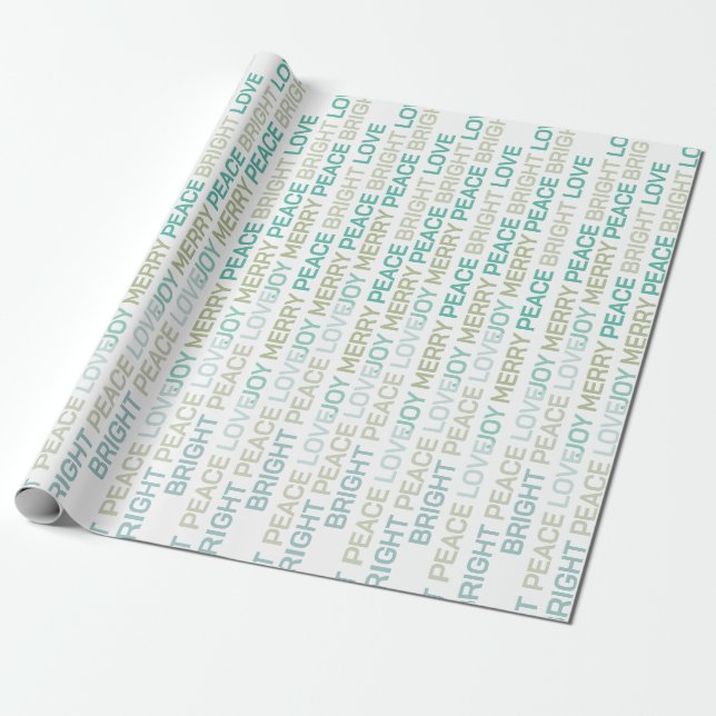 Presente Folheto de Natal - Papel branco de empacotamento (Desenrolado)