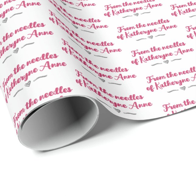 Presente Framboesa Rosa Das Agulhas De Papel De Embalagem (Ponta do rolo)