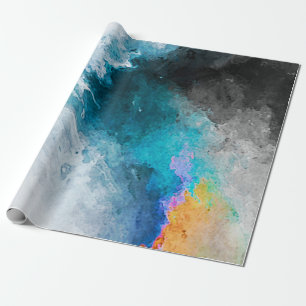 Presente Fundo de papel de aquarela. Illu pintado por abstr
