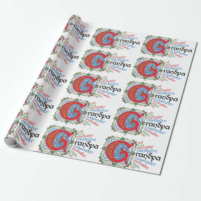 Presente G é para o papel de moldagem do vovô (Desenrolado)