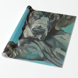 Presente George o papel de envolvimento de great dane