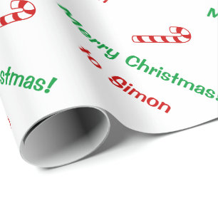 Presente Giftwrap do bastão de doces do papel de