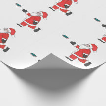 Golfe do disco de Papai Noel que pôr o papel de