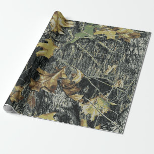 Presente Grande Camo De Árvore De Carvalho, Papel De Presen