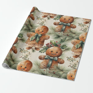 Presente Grande Pão-De-Pão-Grande E Papel De Molho Evergree