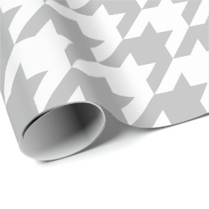 Presente Grande papel de envolvimento de Houndstooth das