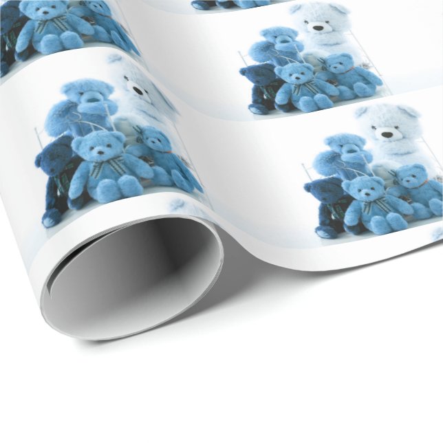Presente HAMbyWG - Papel de enrolamento - Ursos de Teddy Az (Ponta do rolo)