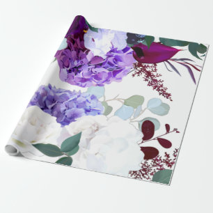Presente Hibiscus da Lavanda do cilindro de papel de 60 lb
