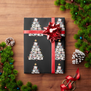 Presente Humor de Natal Banheiro Papel Higiênico Árvore Eng