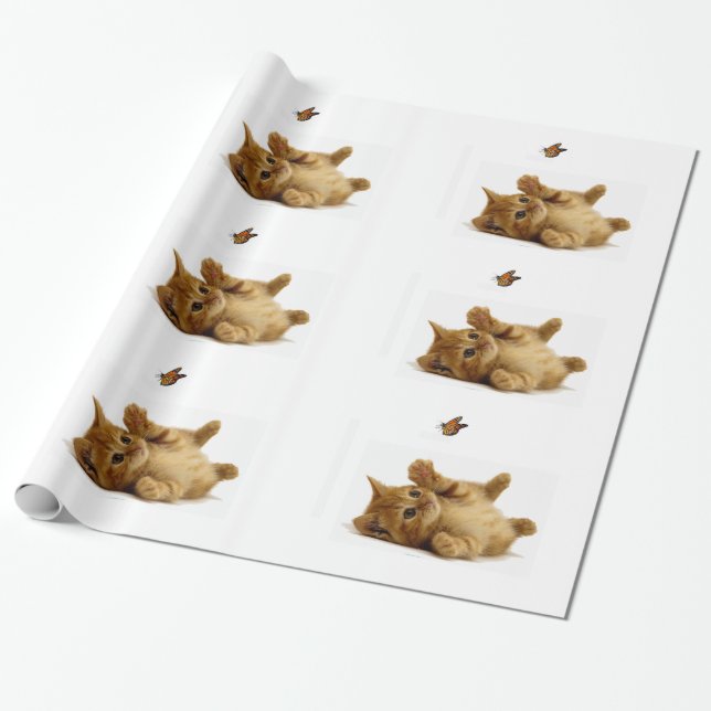 Presente Imagem de gato para papel de empacotamento (Desenrolado)