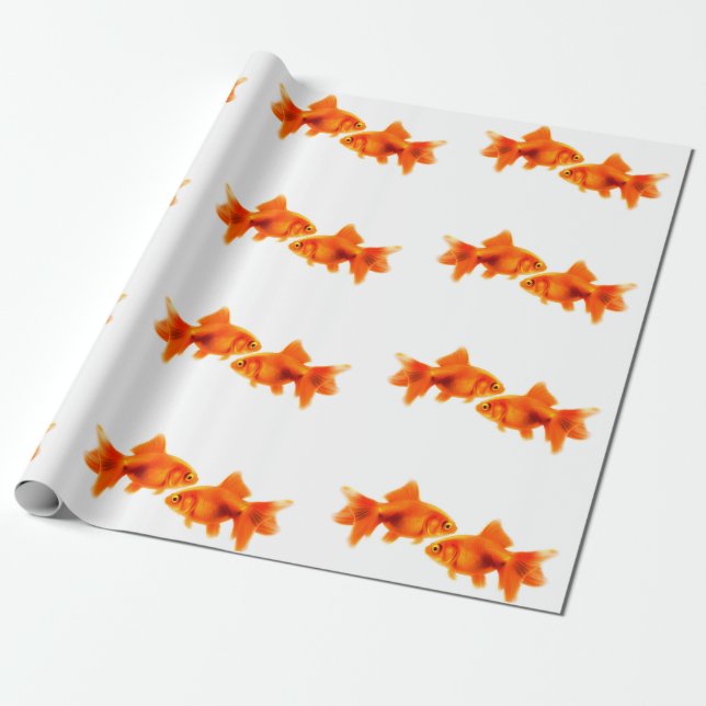 Presente Imagem Goldfish para Papel de Embalagem (Desenrolado)