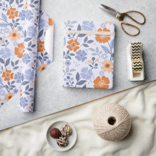 Presente Impressão Floral Colorida - Rolha de papel de enro