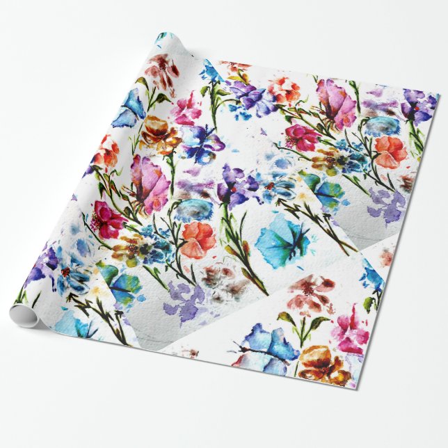 PRESENTE IMPRESSÕES DE PAPA DE PUPPY | PAPEL DE EMBALAGEM (Desenrolado)