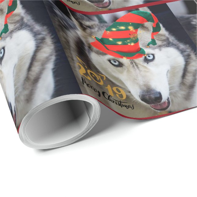 Presente Incrível Papai noel Siberiano de papel de embalage (Ponta do rolo)